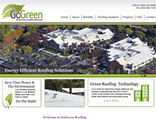Tablet Screenshot of gogreenroofco.com
